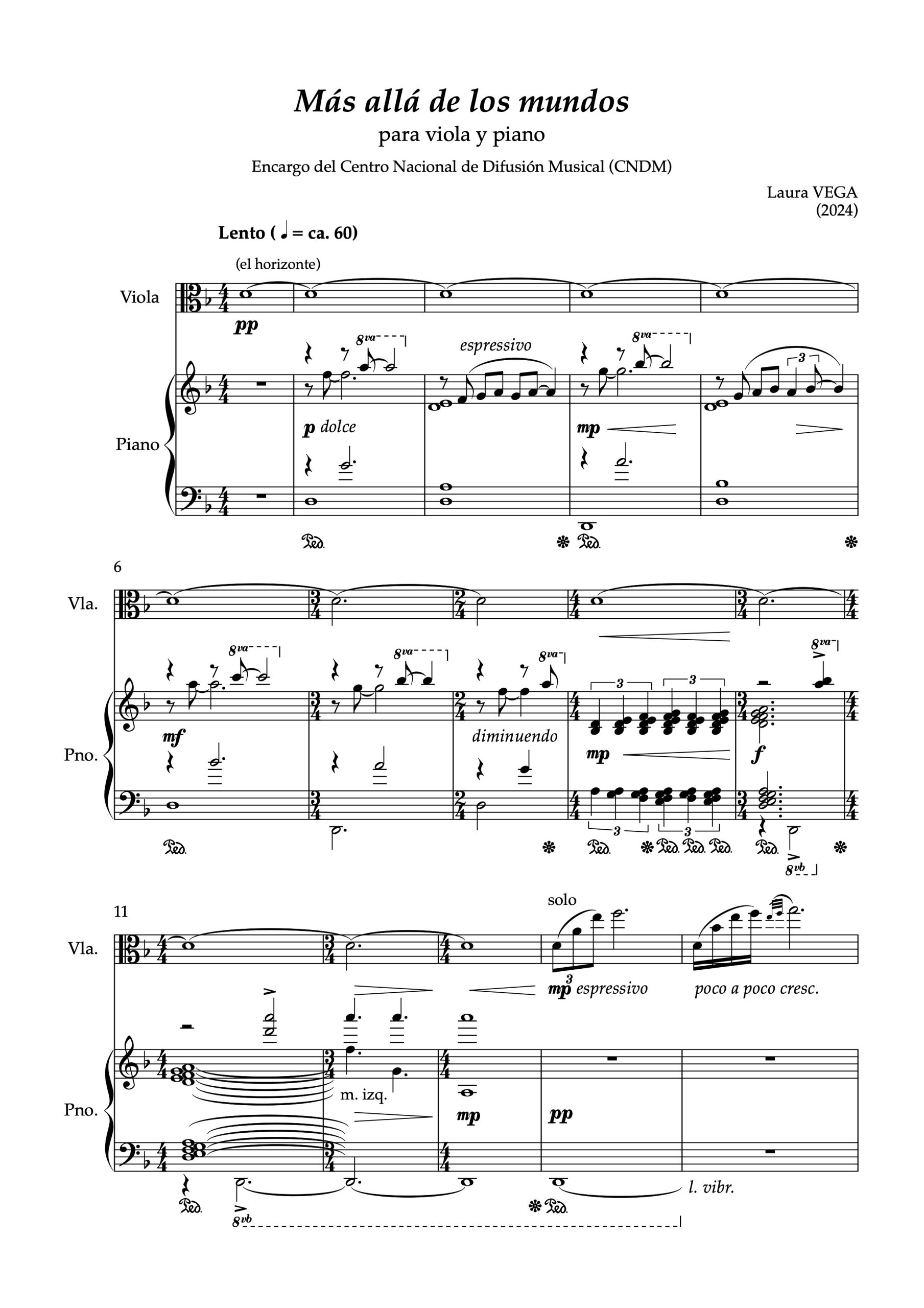 Más allá de los mundos I para viola y piano - Imagen 2