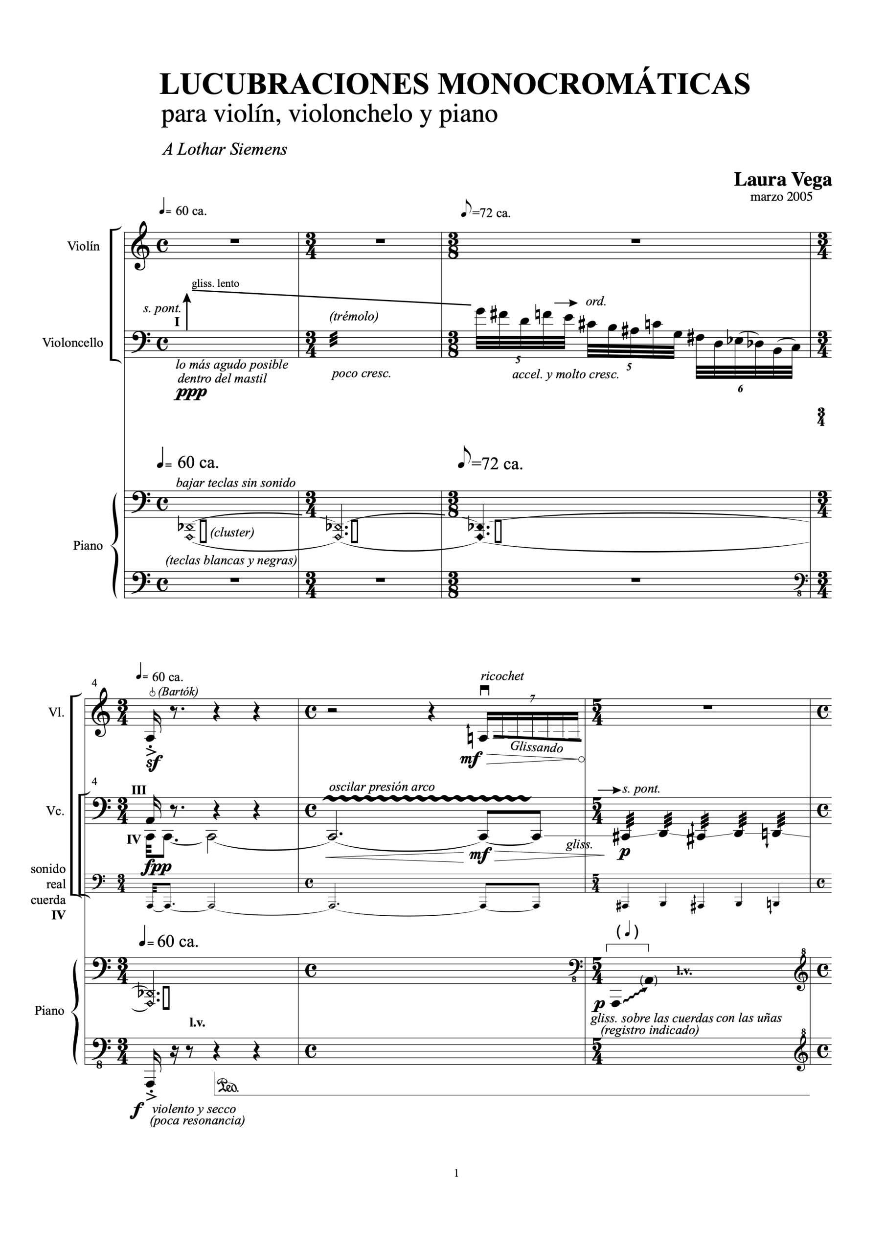 Lucubraciones monocromáticas para violín, violonchelo y piano - Imagen 2