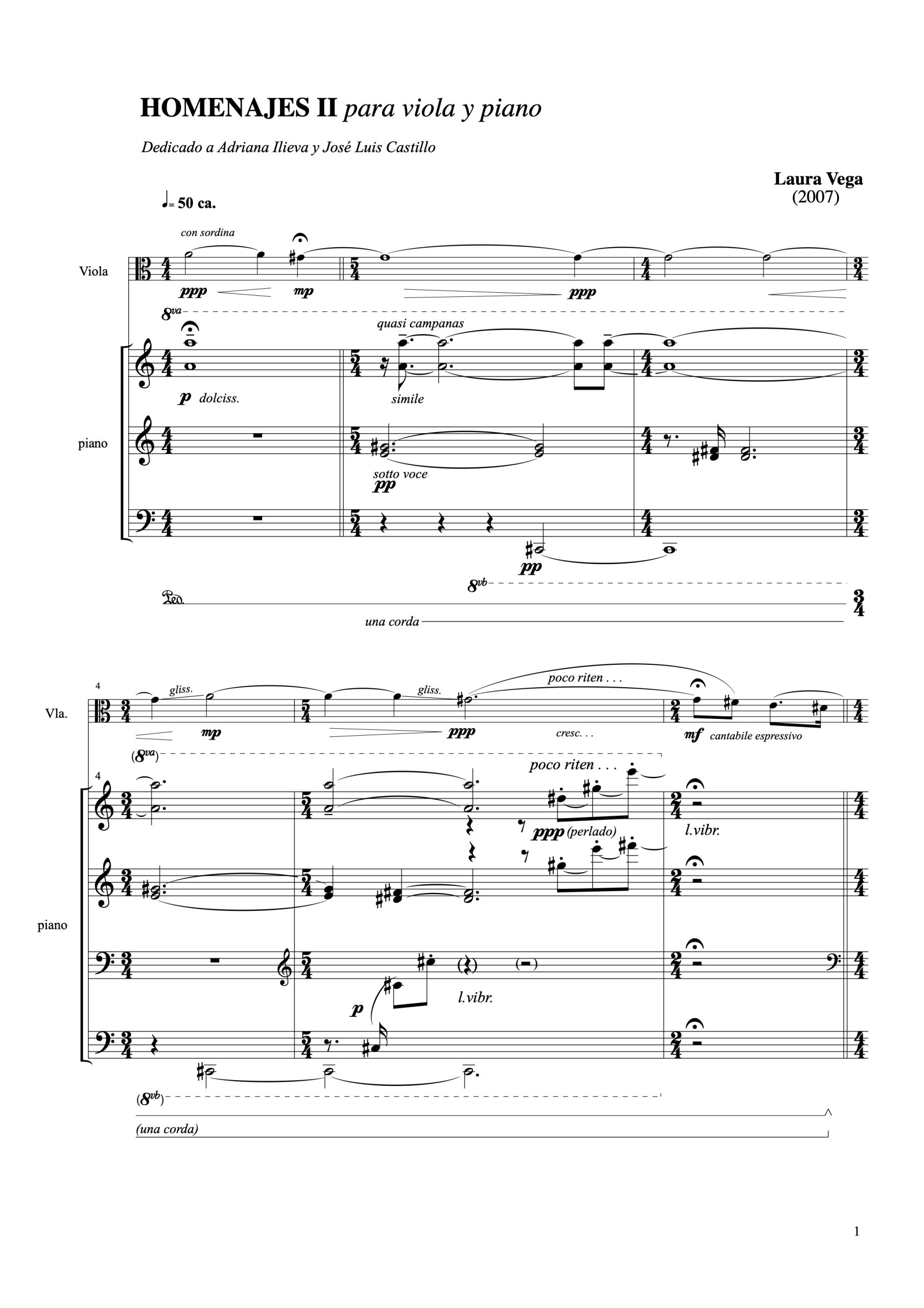 Homenajes II para viola y piano - Imagen 2