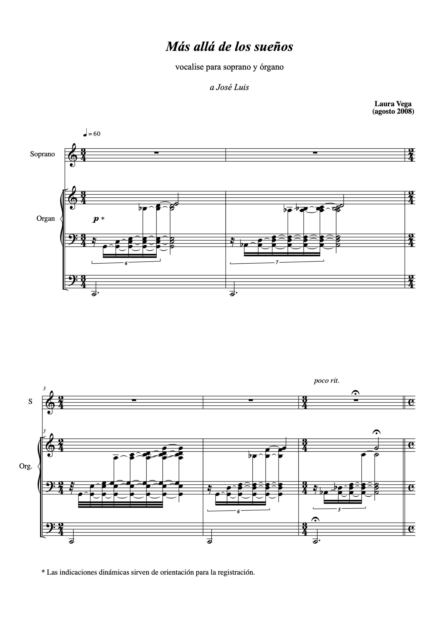 Más allá de los sueños para soprano y órgano - Imagen 2