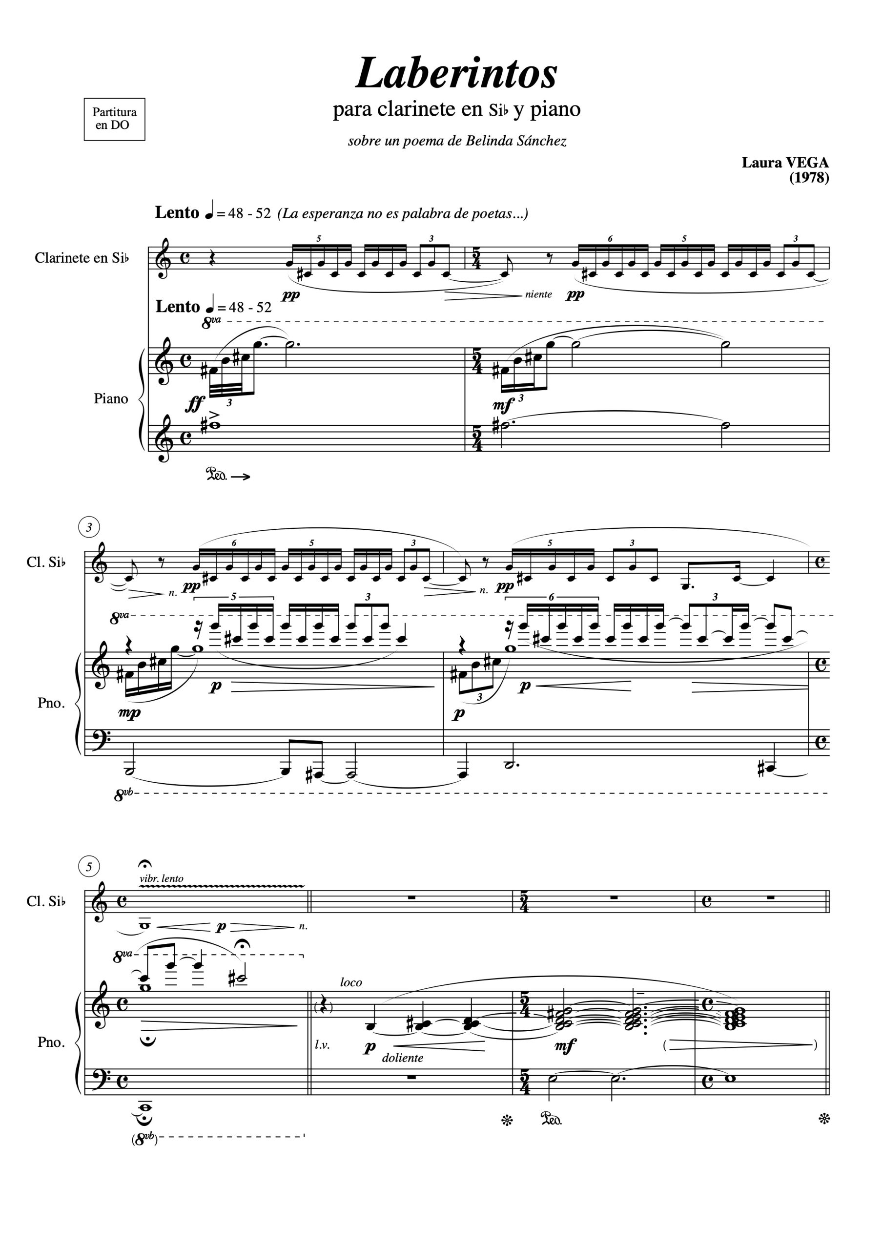 Laberintos para clarinete y piano - Imagen 2