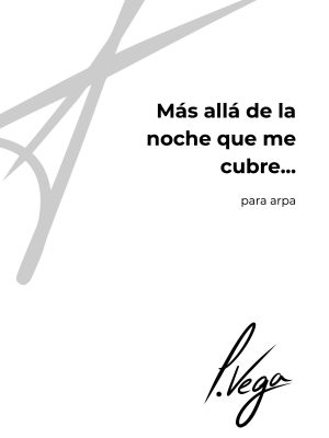 Más allá de la noche que me cubre I para arpa