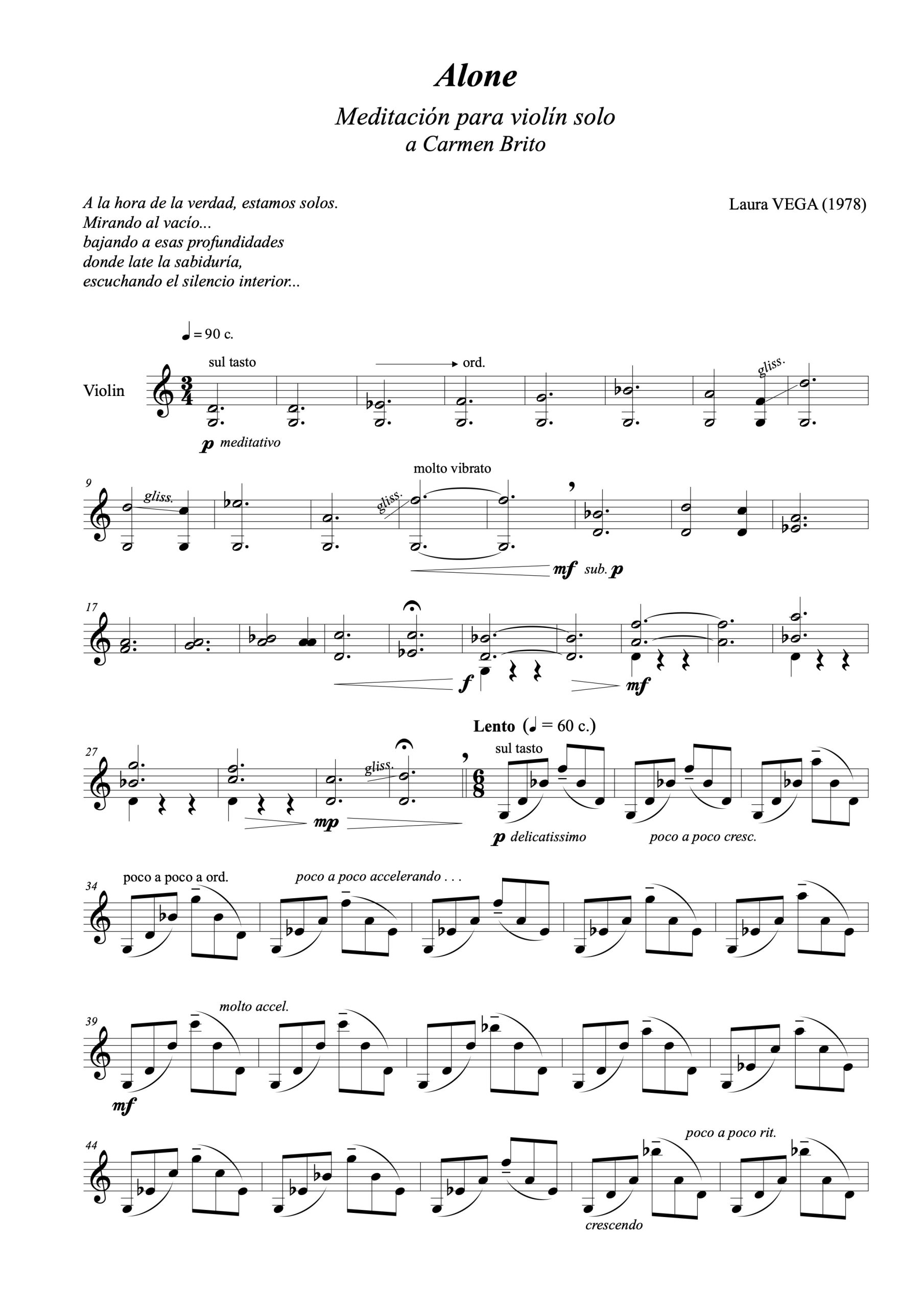 Alone para violín - Imagen 2