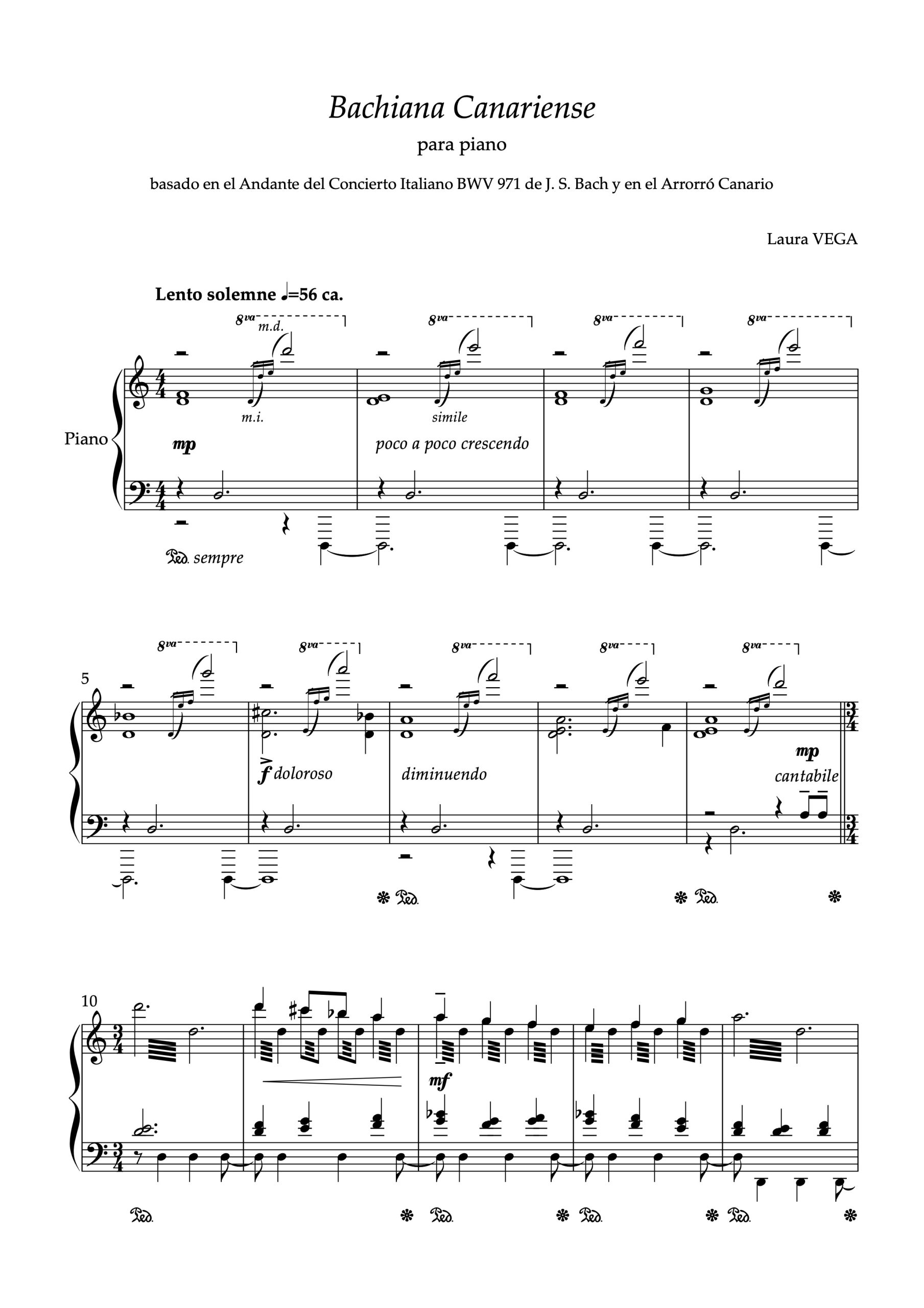 Bachiana canariense para piano - Imagen 2