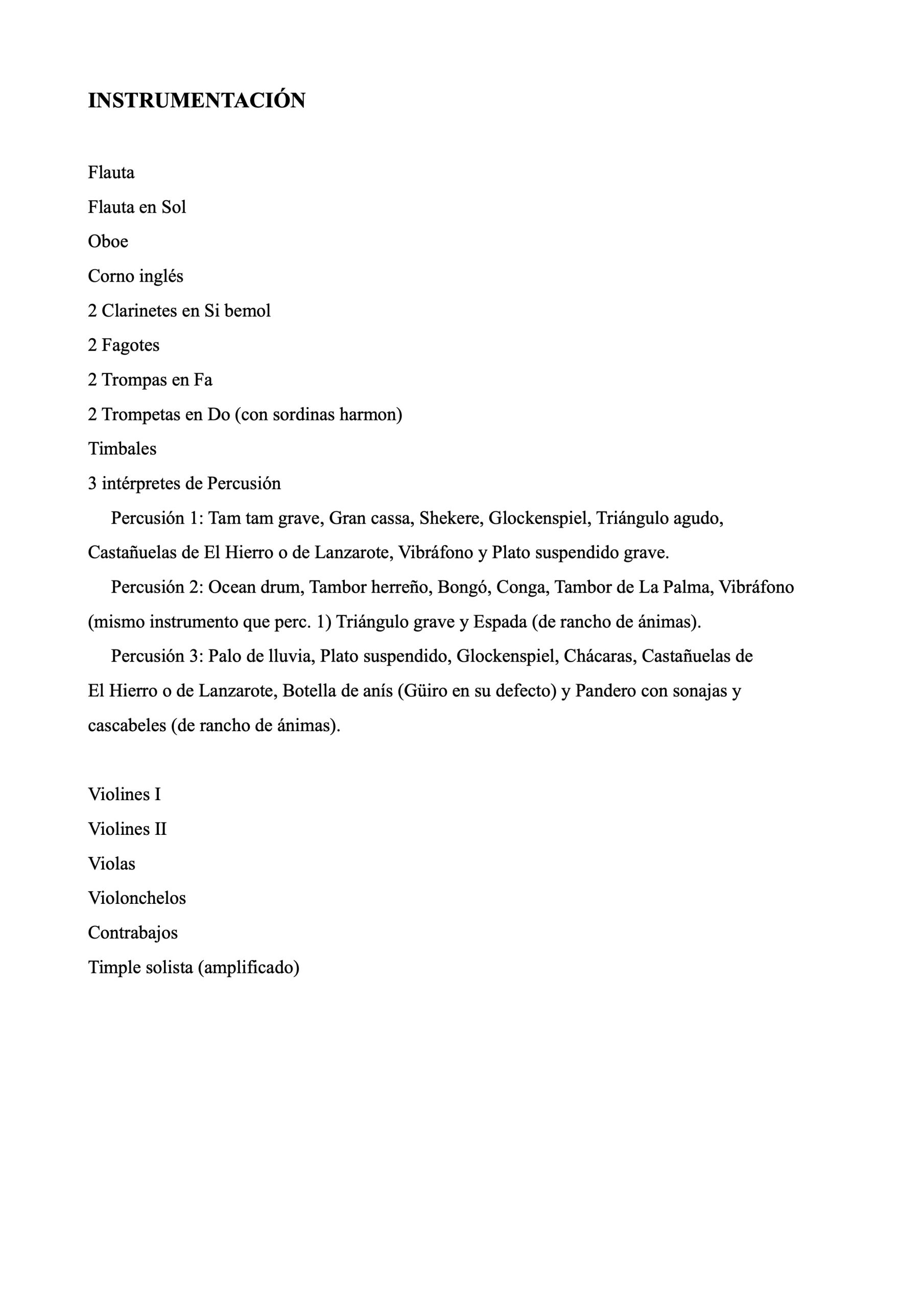 Zafra, concierto canario para timple y orquesta (partitura general) - Imagen 3