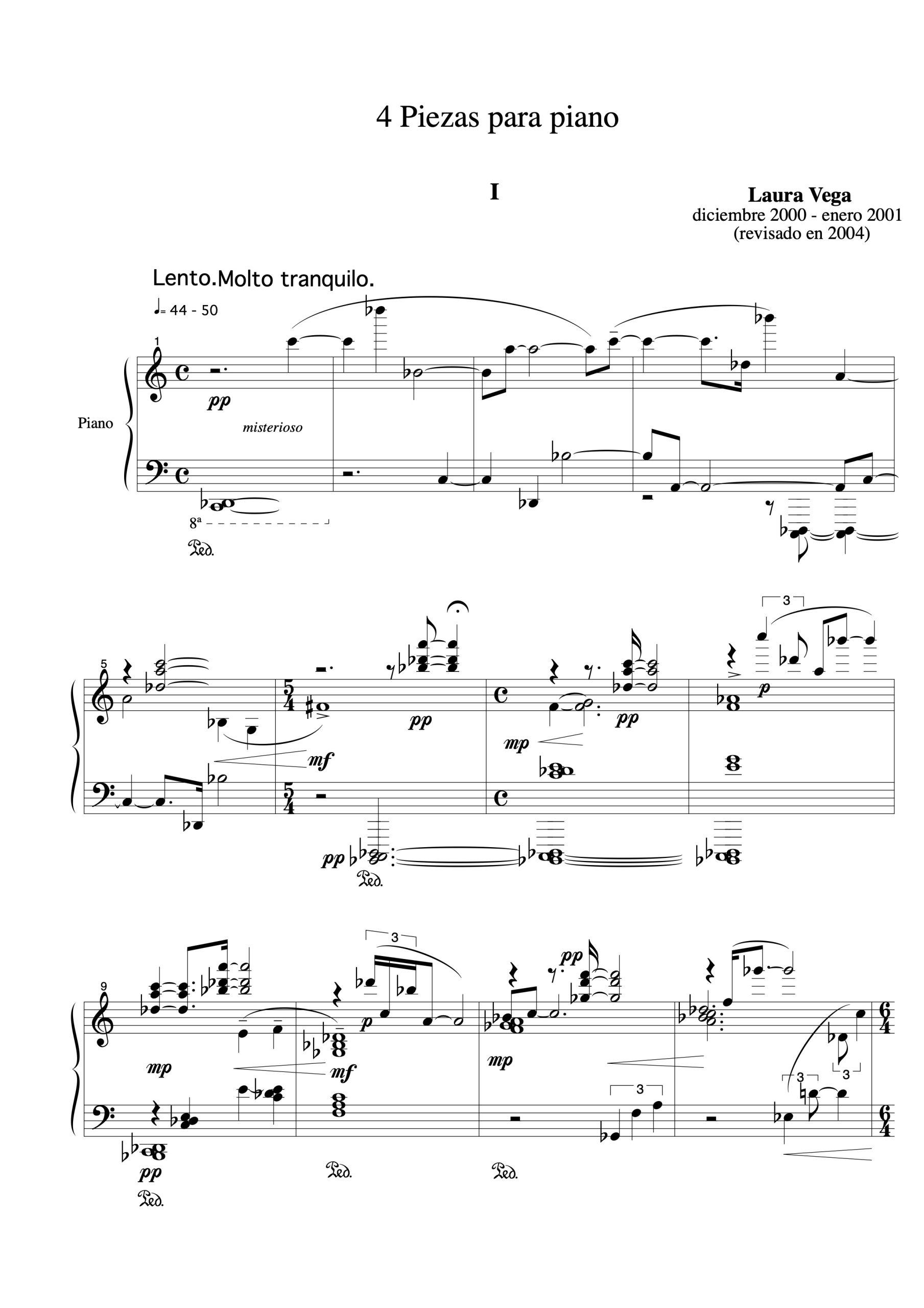 4 Piezas para piano - Imagen 2