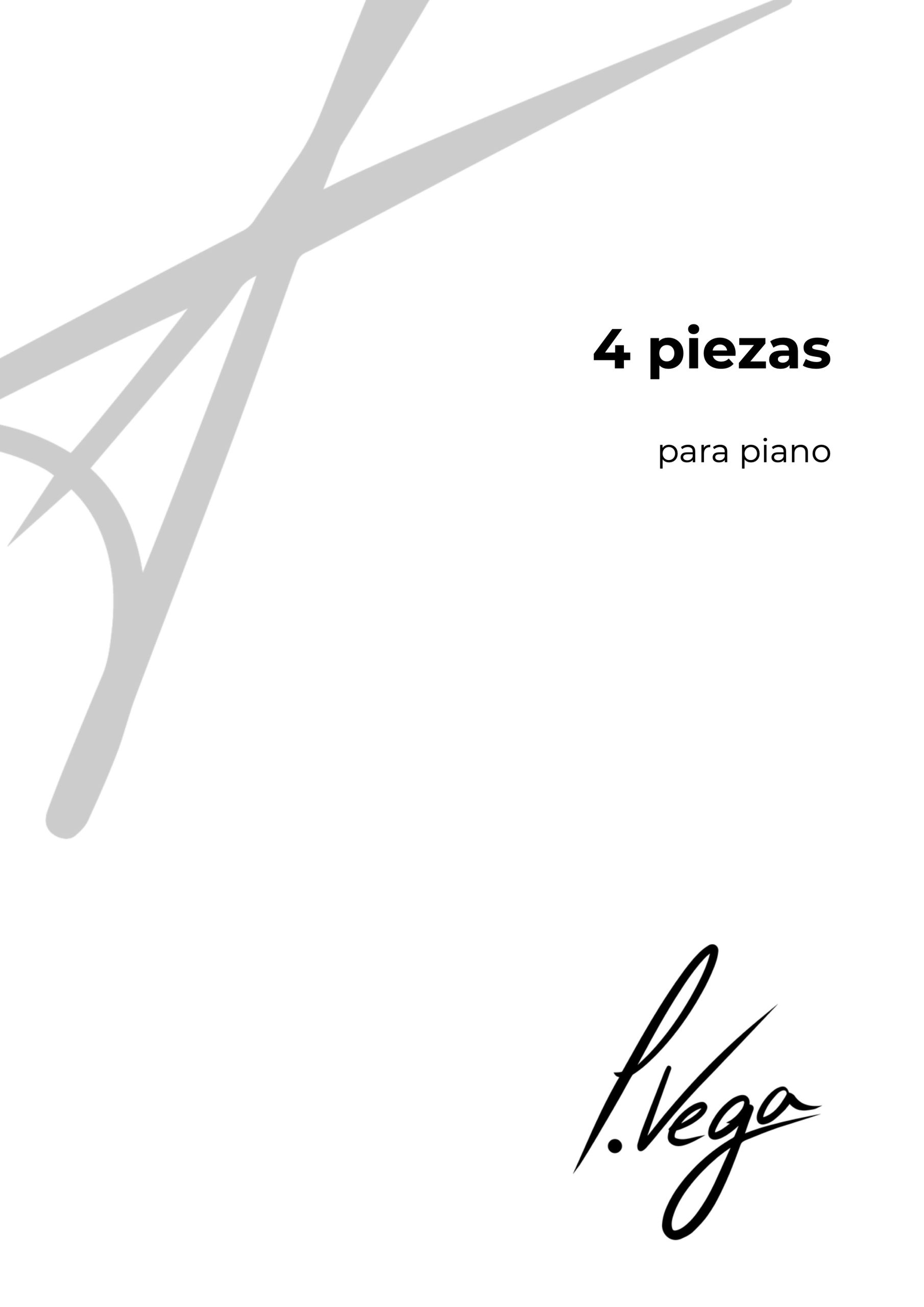 4 Piezas para piano