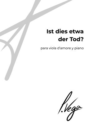 Ist dies etwa der Tod? para viola d'amore y piano