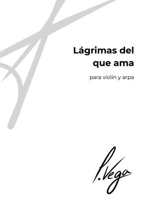 Lágrimas del que ama para violín y arpa