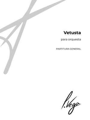 Vetusta para orquesta (partitura general)