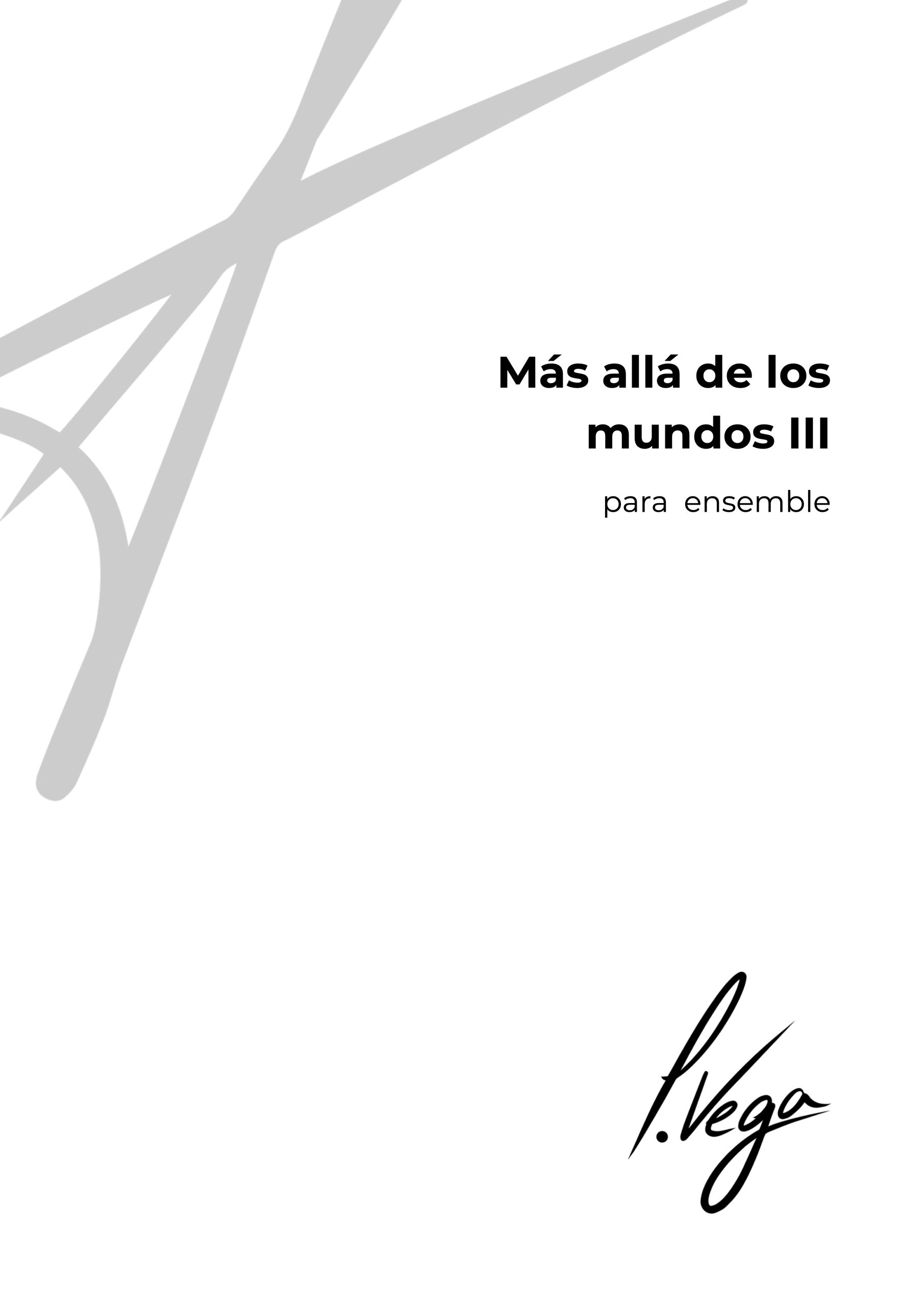 Más allá de los mundos III para ensemble
