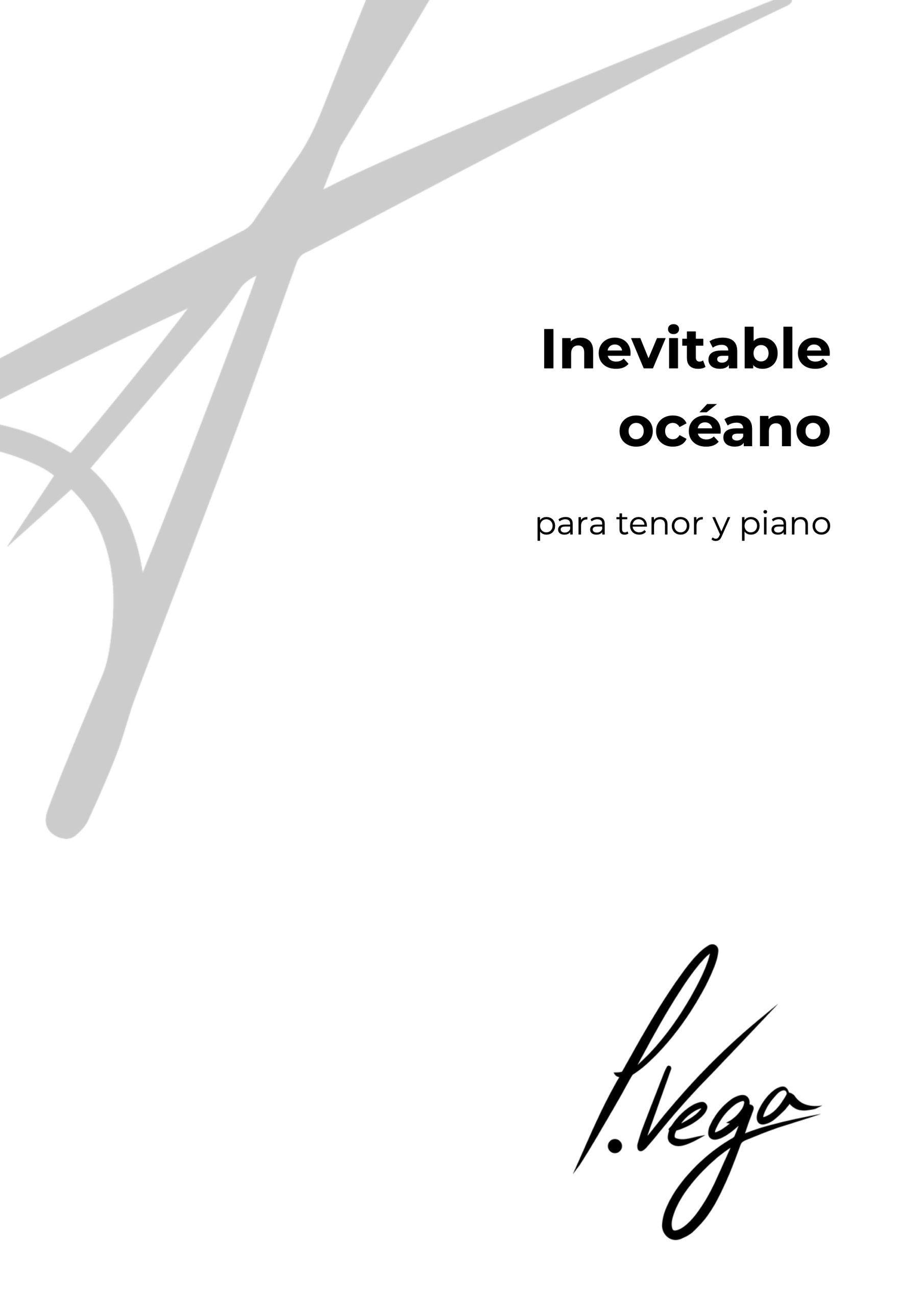 Inevitable océano para tenor y piano