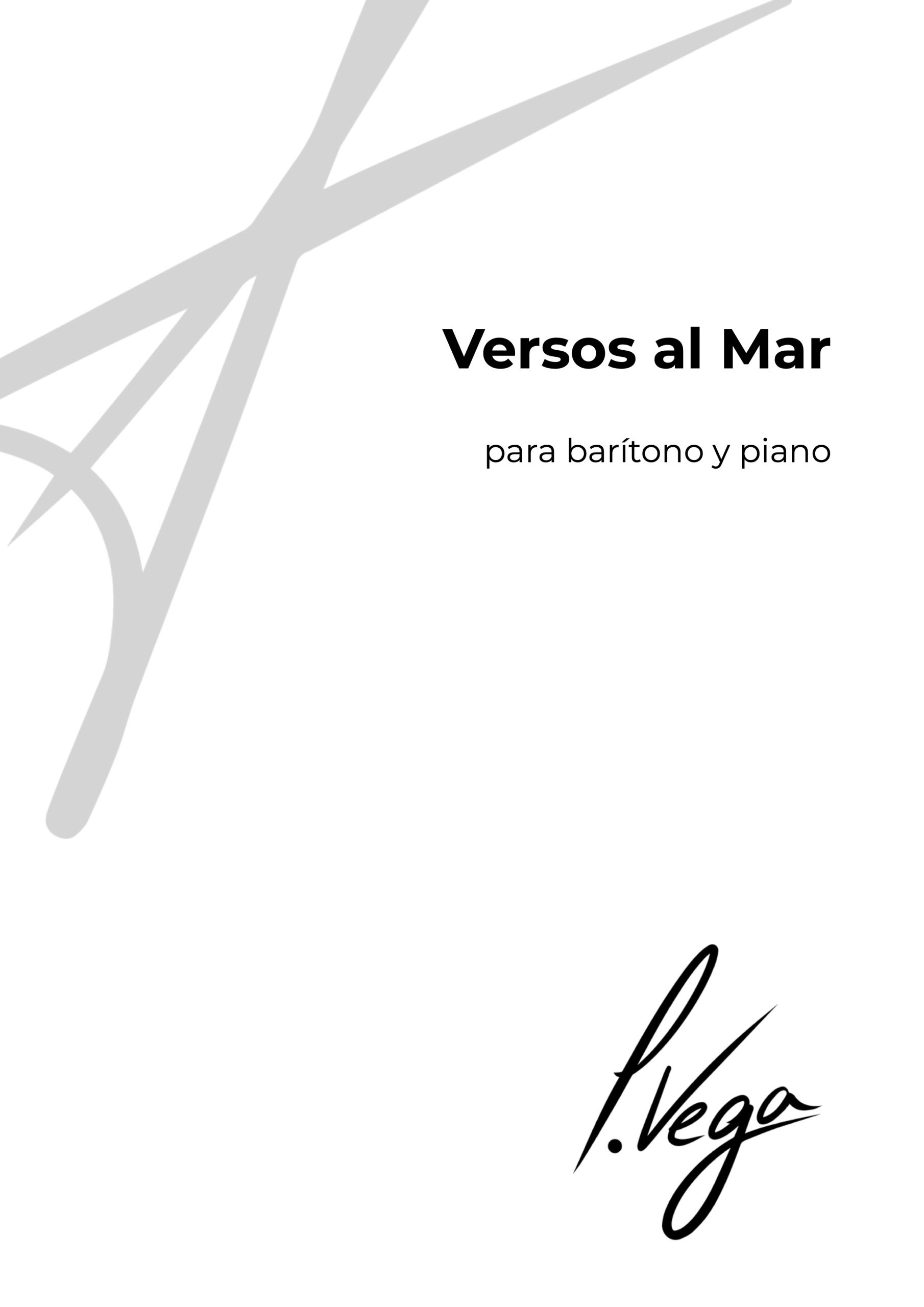 Versos al Mar para barítono y piano