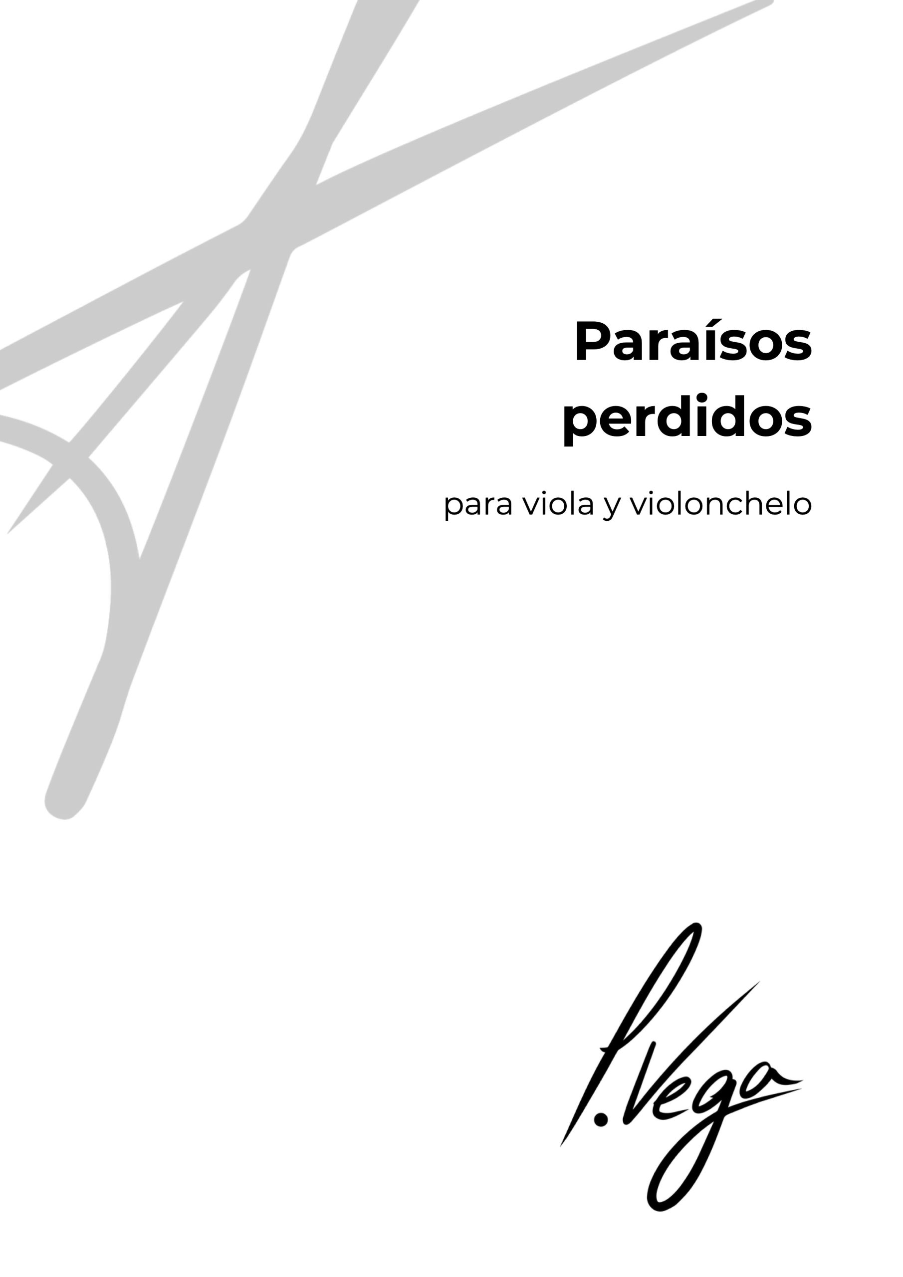 Paraísos perdidos I para viola y violonchelo