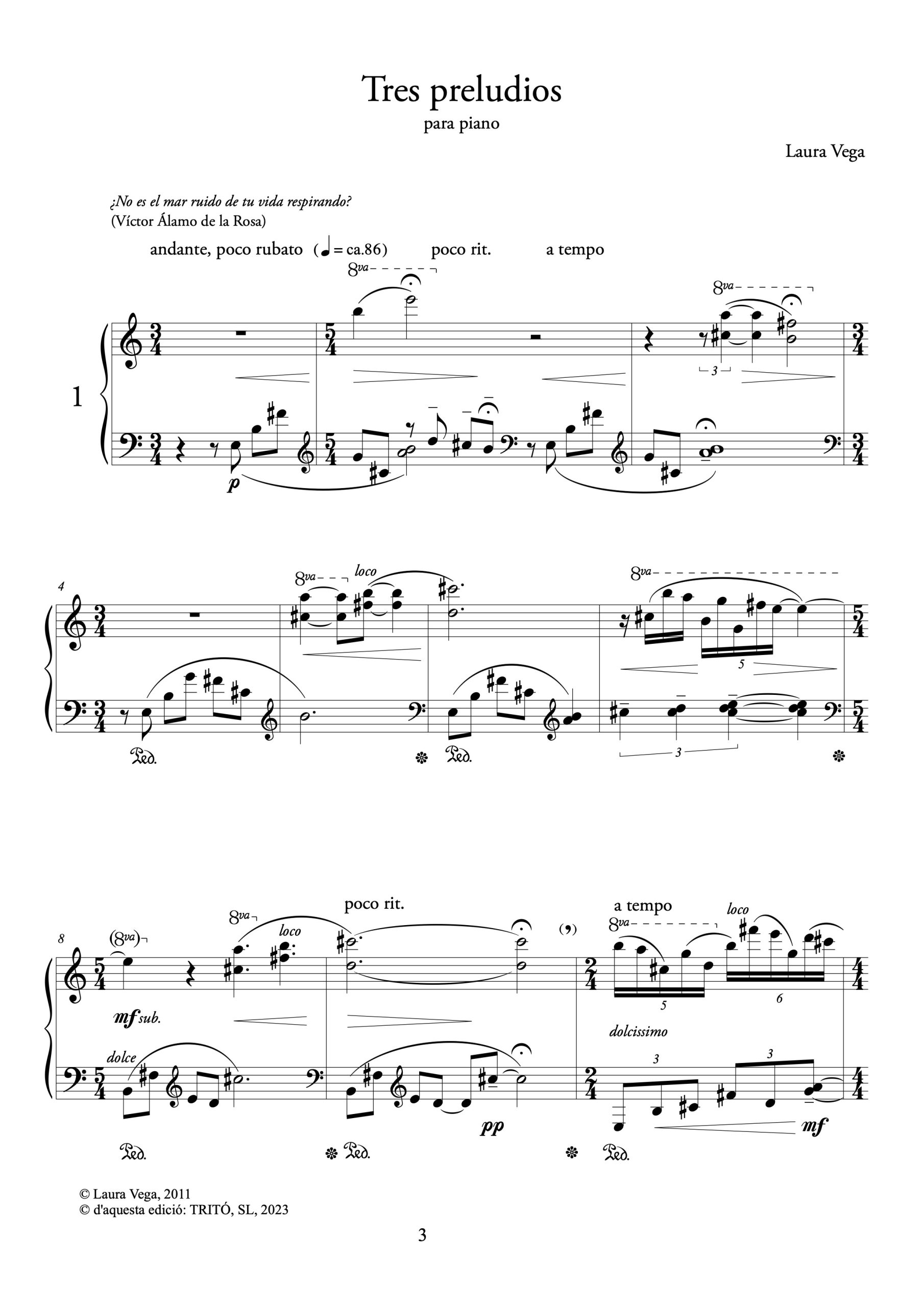 Tres preludios para piano - Imagen 2