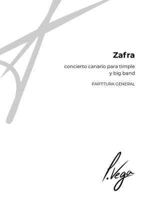Zafra, concierto canario para timple y big band (partitura general)