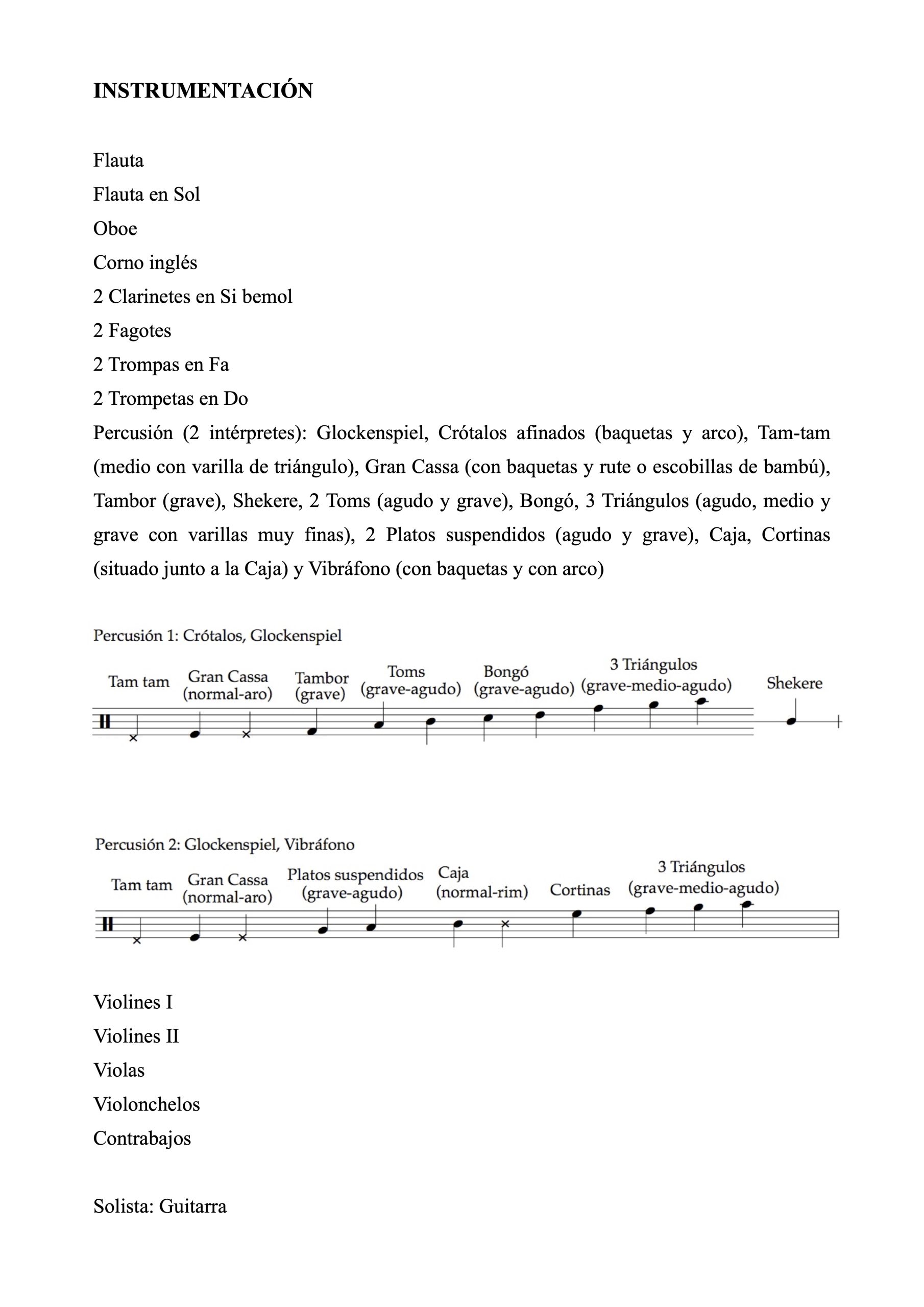 Luz, Amor y Éxtasis, concierto para guitarra y orquesta (partes individuales) - Imagen 2