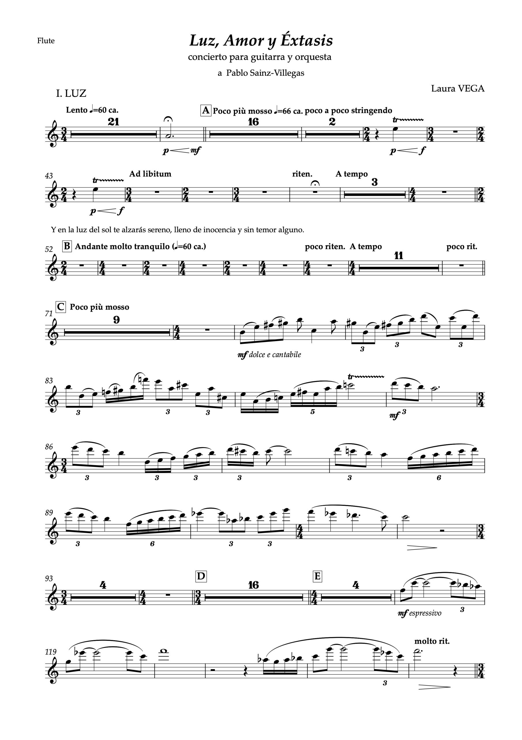 Luz, Amor y Éxtasis, concierto para guitarra y orquesta (partes individuales) - Imagen 3
